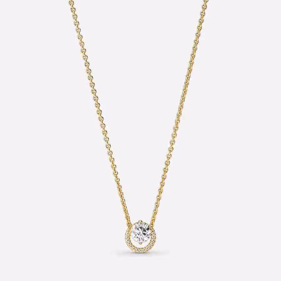 Collana Punto Luce Scintillante-Placcato oro Collana Punto Luce Scintillante Placcato oro