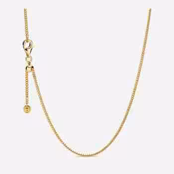Collana a Catenina-Placcato oro