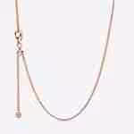 Collana a Catenina Regolabile-Placcato oro rosa