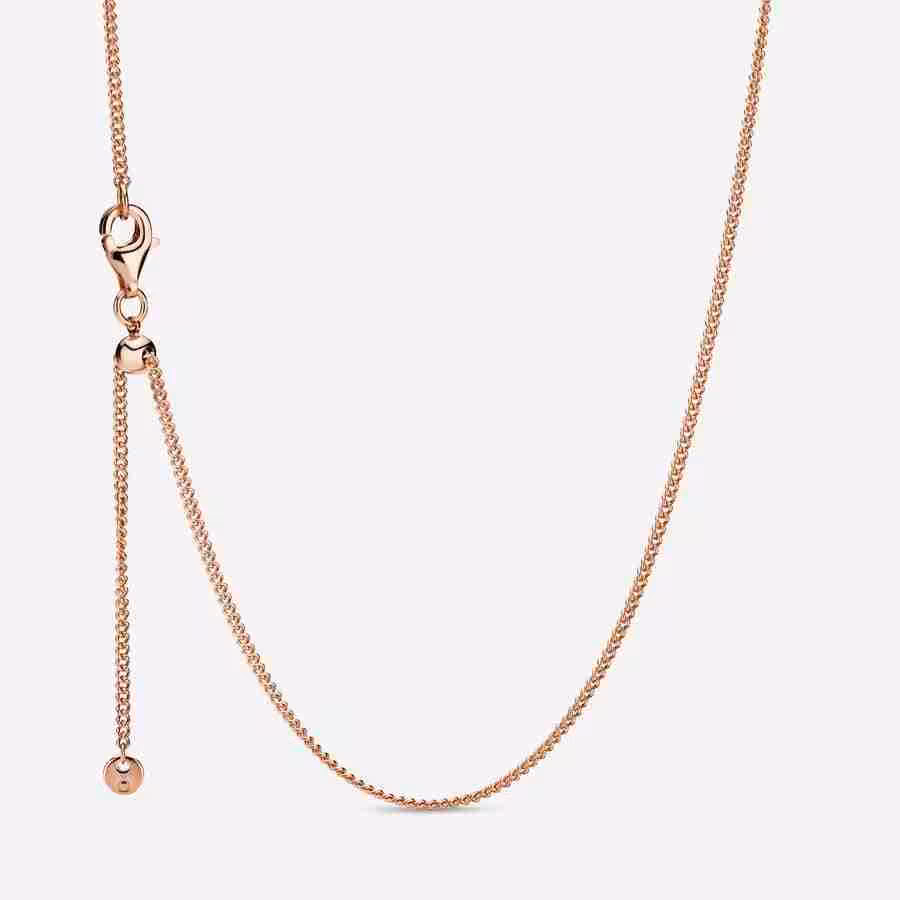 Collana a Catenina Regolabile-Placcato oro rosa Collana a Catenina Regolabile Placcato oro rosa