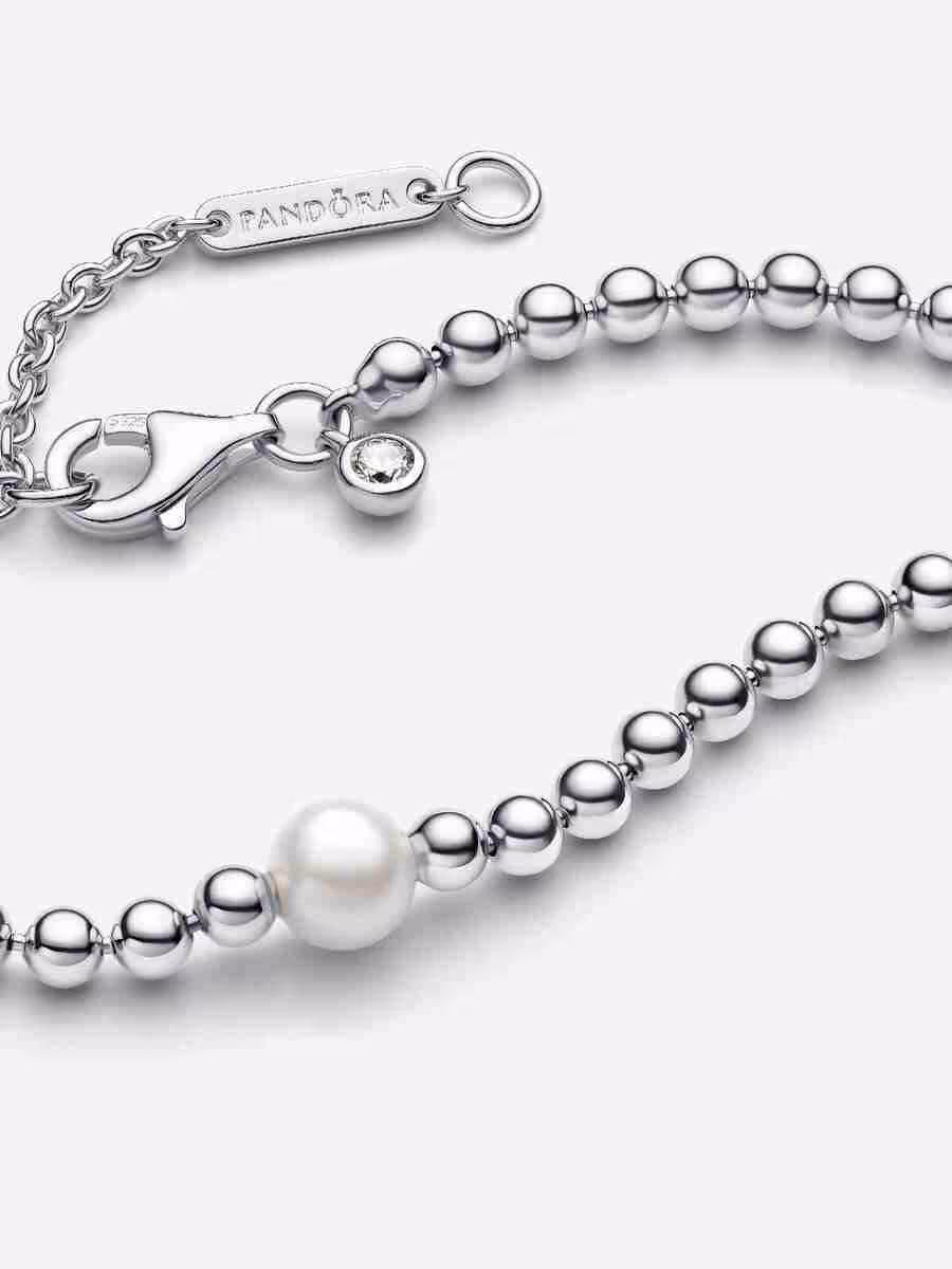 Collana con Perla d’Acqua Dolce Coltivata e Sfere_1