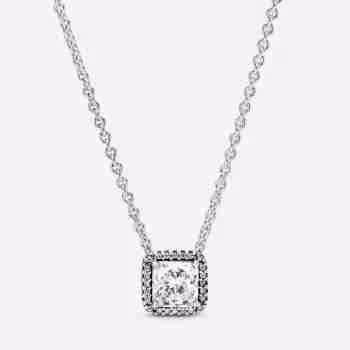 Collana con Punto Luce Quadrato