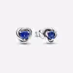 Orecchini Cerchi Eterni Blu Settembre Orecchini Cerchi Eterni Blu Settembre