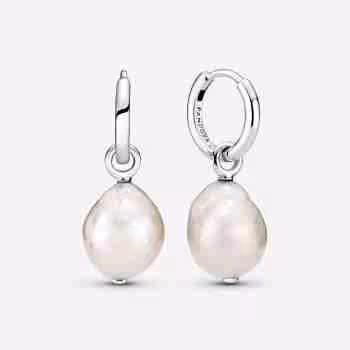 Orecchini Cerchi con Perle d’Acqua Dolce Coltivate