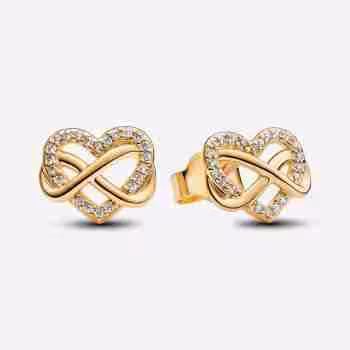 Orecchini Cuore Infinito Pietre Luminose