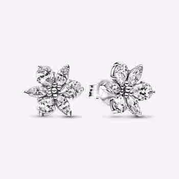 Orecchini Herbarium Fiori Luminosi con Sfere- Argento sterling