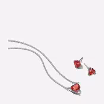 Parure Cuori Rossi