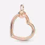 Pendente Pandora O – Cuore-Placcato oro rosa_1