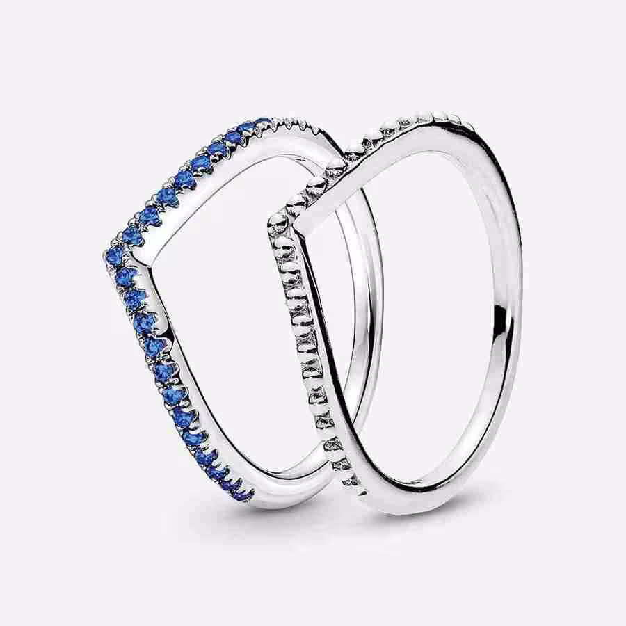 Set Anelli Desiderio Blu Set Anelli Desiderio Blu