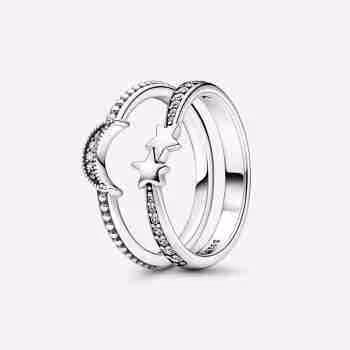 Set Anelli Luna e Stelle