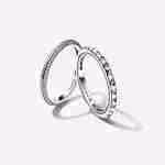 Set Anelli Pietre Luminose Set Anelli Pietre Luminose Pandora ME