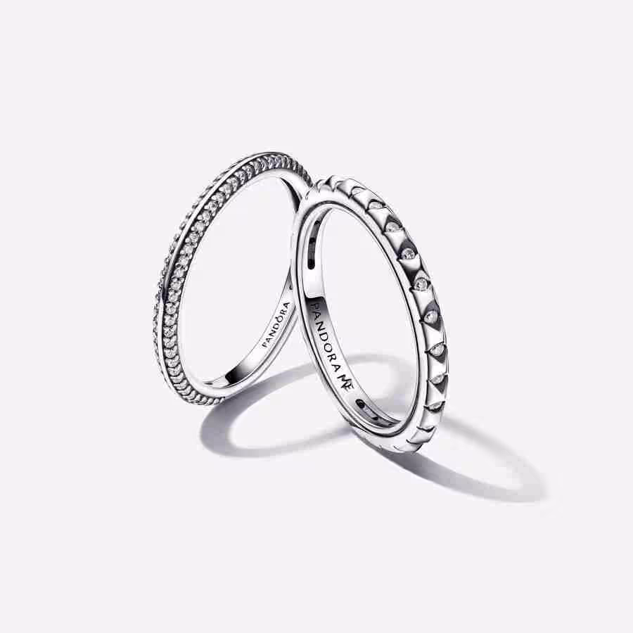 Set Anelli Pietre Luminose Pandora ME Set Anelli Pietre Luminose Pandora ME