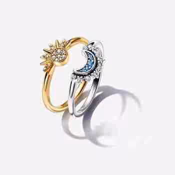 Set Anelli Sole e Luna