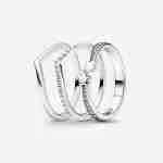 Set Anelli Stelle Chevron Set Anelli Stelle Chevron
