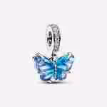 Set Collana Farfalla Vetro di Murano_1 (2)