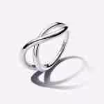 Anello Infinito Linea Sinuosa Anello Infinito Linea Sinuosa