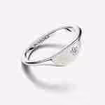 Anello Mezzo Sigillo con Smalto Pandora ME-Argento sterling