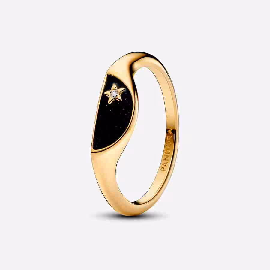 Anello Mezzo Sigillo con Smalto Pandora ME Anello Mezzo Sigillo con Smalto Pandora ME