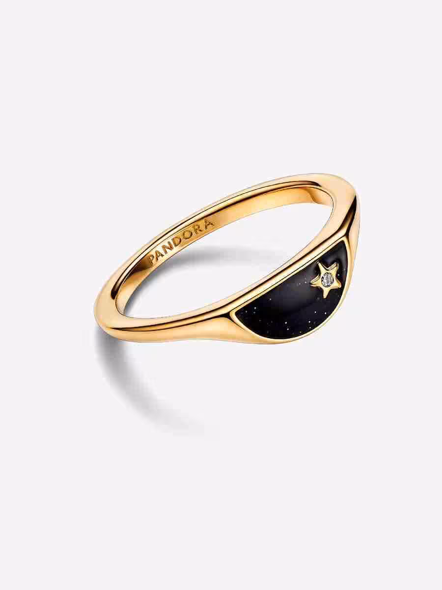 Anello Mezzo Sigillo con Smalto Pandora ME_1