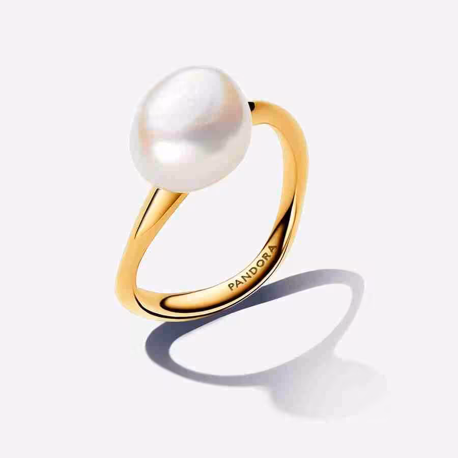 Anello Perla Barocca d’Acqua Dolce Coltivata Anello Perla Barocca dAcqua Dolce Coltivata