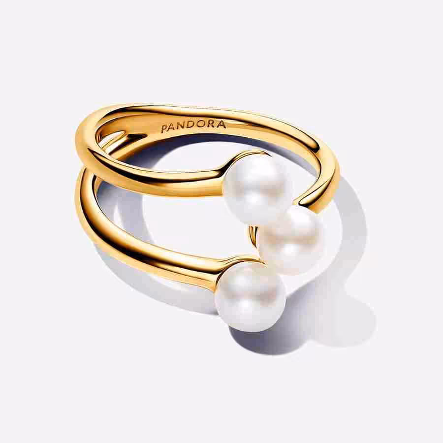 Anello Tripla Fascia con Perle d’Acqua Dolce Coltivate_1