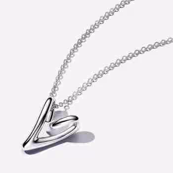 Collana Cuore Linea Sinuosa