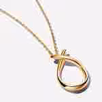 Collana Goccia Linea Sinuosa Collana Goccia Linea Sinuosa