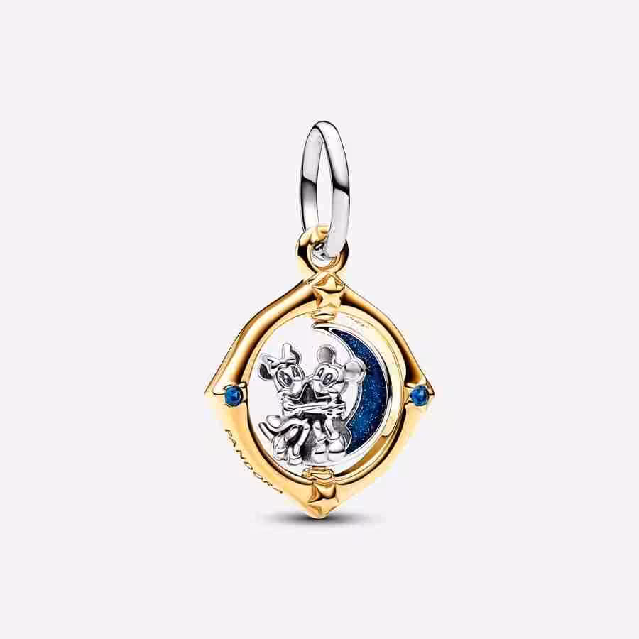 Disney, Pendente Mickey Mouse e Minnie sulla Luna Disney Pendente Mickey Mouse e Minnie sulla Luna