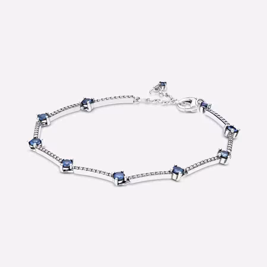 Bracciale Rigido con Pietre Blu Bracciale Rigido con Pietre Blu