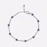 Bracciale Rigido con Pietre Blu