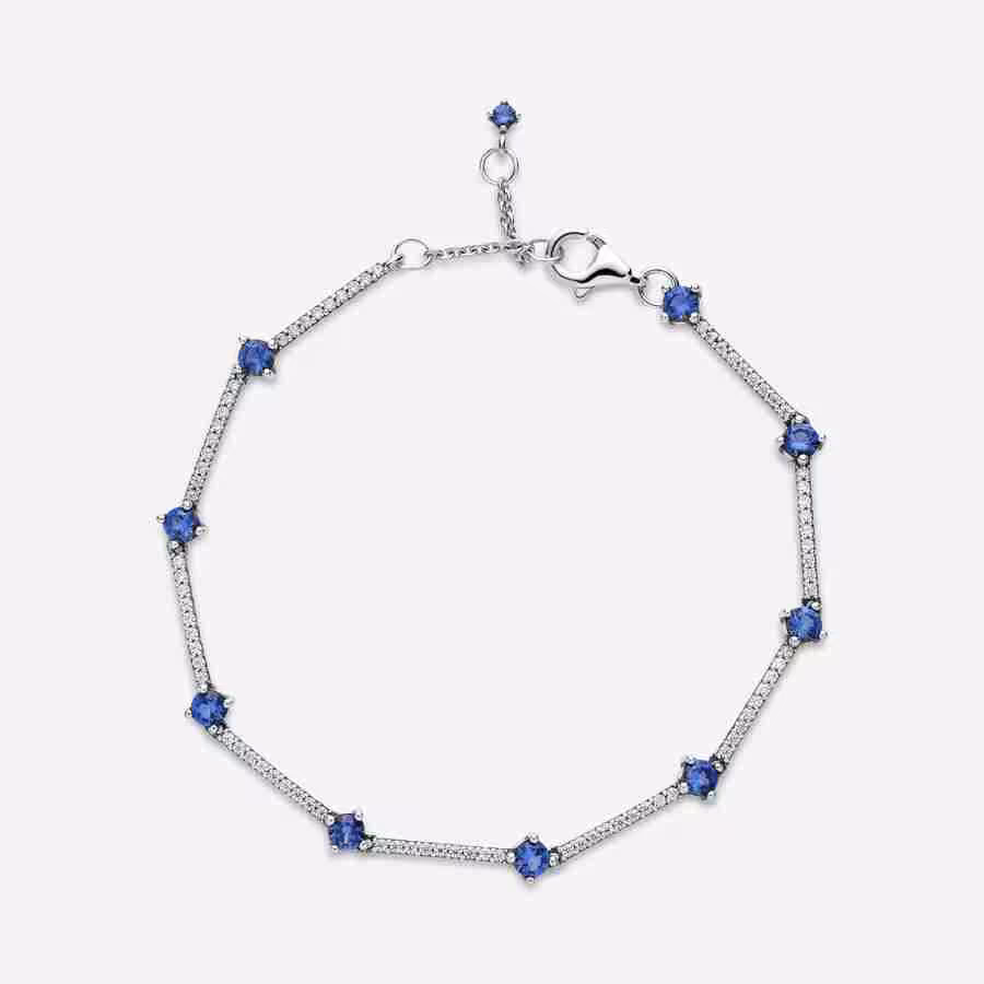 Bracciale Rigido con Pietre Blu_2