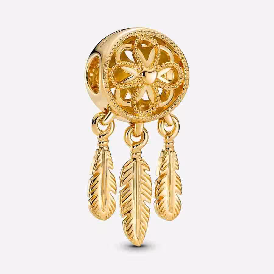 Charm Acchiappasogni-Placcato oro