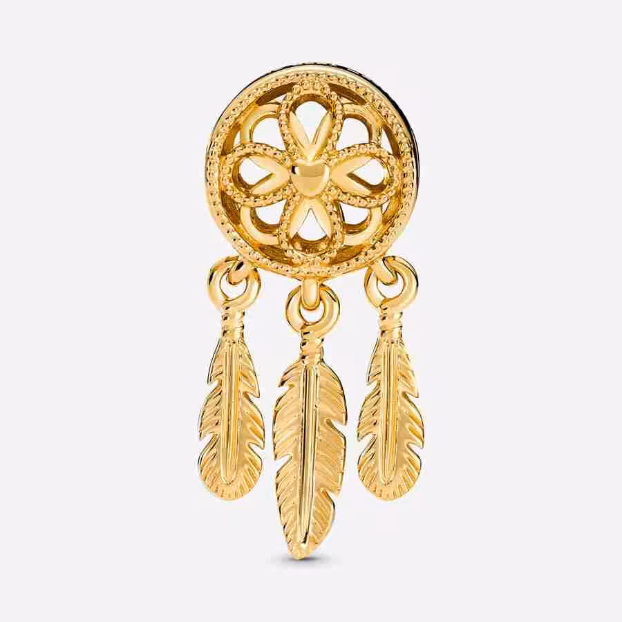 Charm Acchiappasogni-Placcato oro_1 Charm Acchiappasogni Placcato oro 1