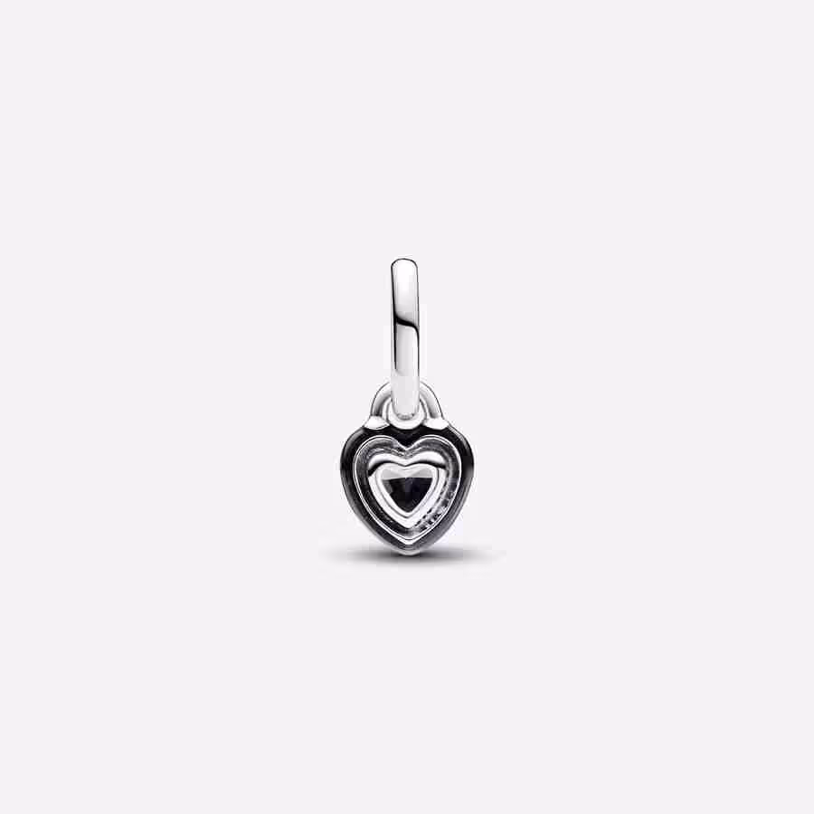 Charm Mini Pendente Black Chakra Heart Pandora ME-Nero_1