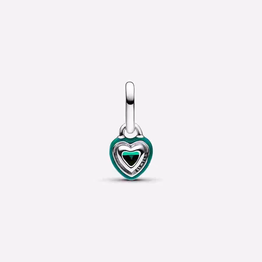 Charm Mini Pendente Black Chakra Heart Pandora ME-Verde_2 (2)