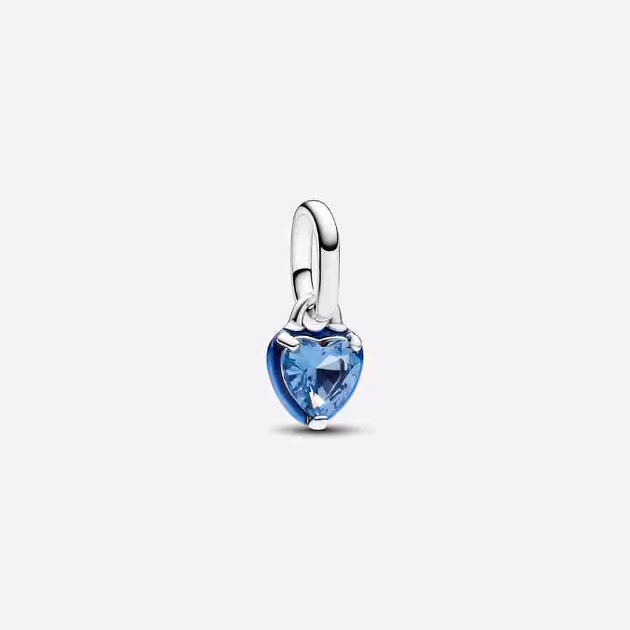 Charm Mini Pendente Blue Chakra Heart Pandora ME-Blu Charm Mini Pendente Blue Chakra Heart Pandora ME Blu