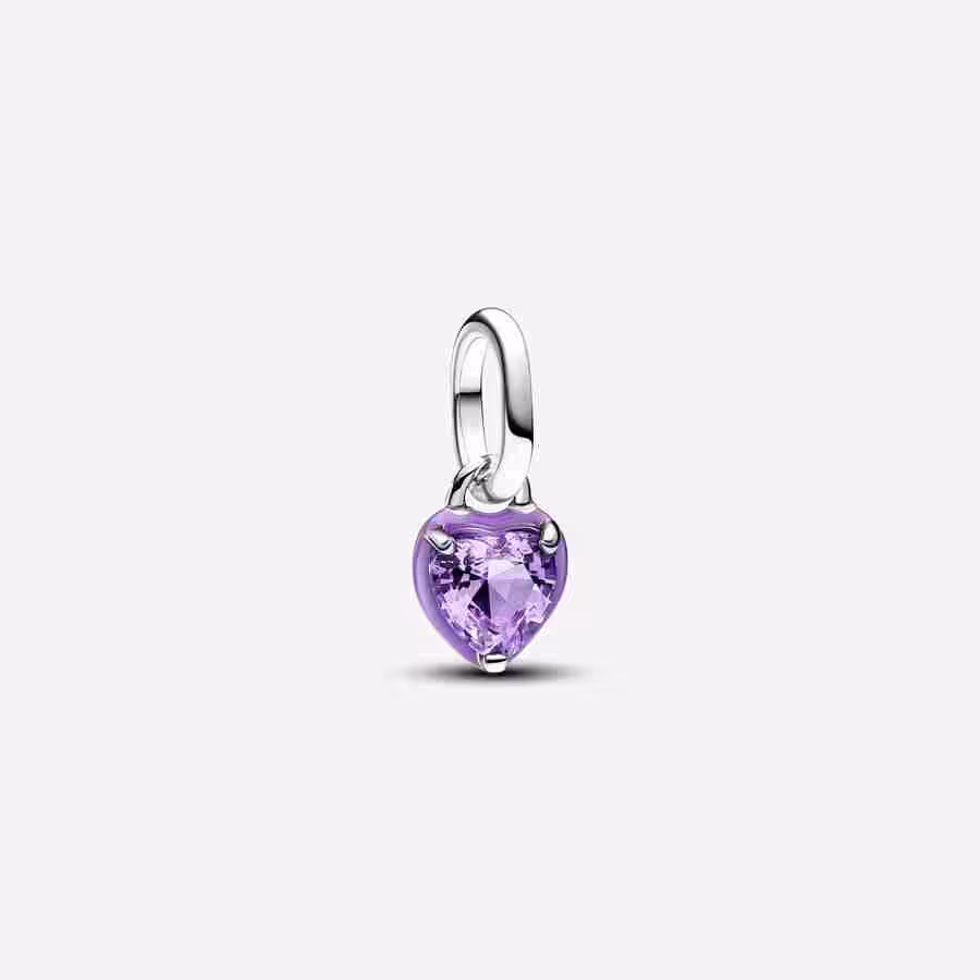 Charm Mini Pendente Green Chakra Heart Pandora ME-Viola Charm Mini Pendente Green Chakra Heart Pandora ME Viola