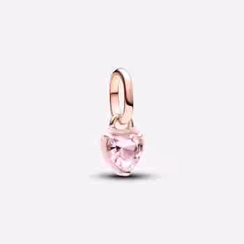 Charm Mini Pendente Pink Chakra Heart