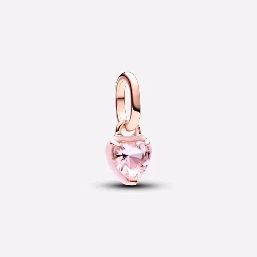 Charm Mini Pendente Pink Chakra Heart Pandora ME Charm Mini Pendente Pink Chakra Heart Pandora ME 1