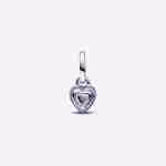 Charm Mini Pendente Purple Chakra Heart Pandora ME-Viola