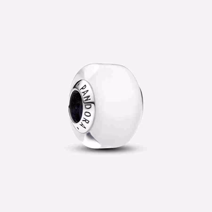Charm Mini Vetro di Murano Bianco Charm Mini Vetro di Murano Bianco 1