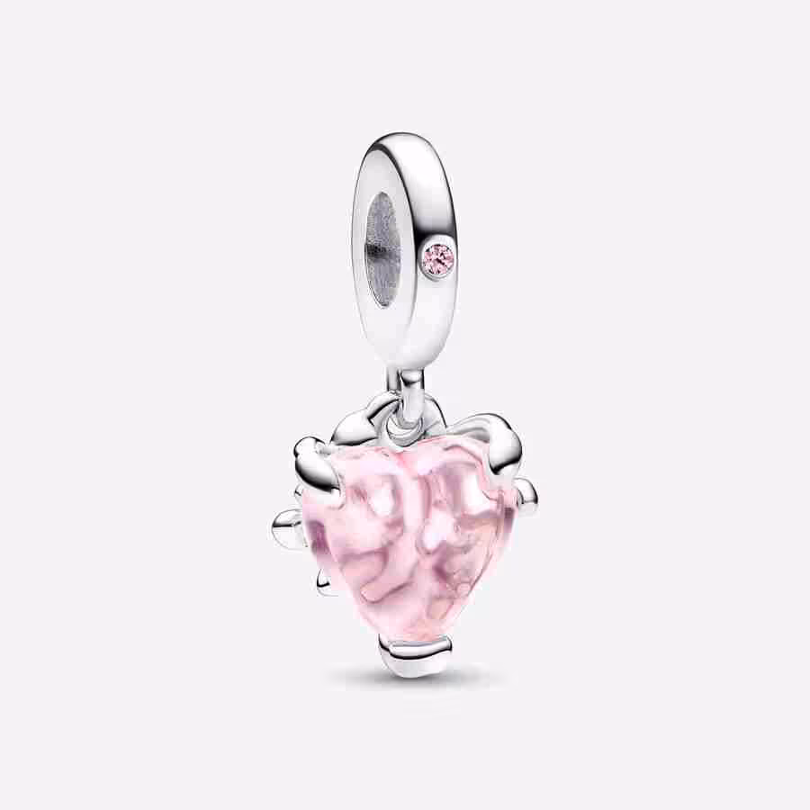 Charm Pendente Albero della Famiglia Rosa Charm Pendente Albero della Famiglia Rosa