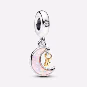 Charm Pendente Chiave della Luna