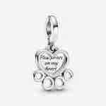 Charm Pendente Cuore e Zampa Charm Pendente Cuore e Zampa