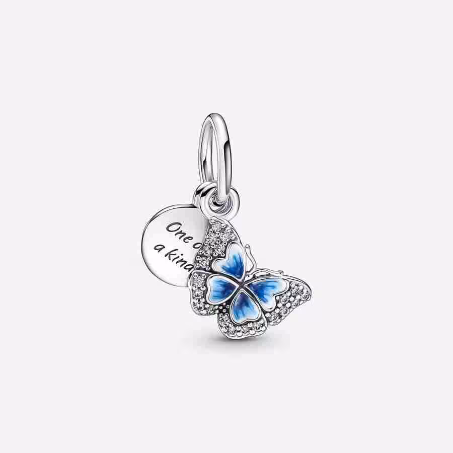 Charm Pendente Farfalla Blu Charm Pendente Farfalla Blu