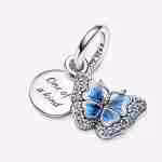 Charm Pendente Farfalla Blu