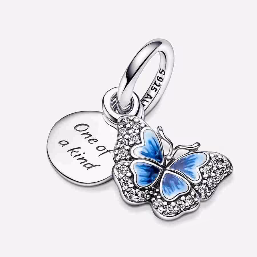 Charm Pendente Farfalla Blu_2