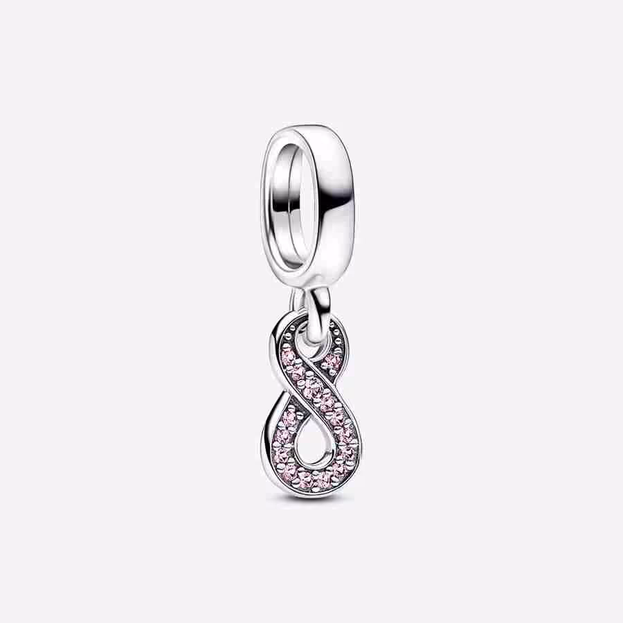 Charm Pendente Infinito Rosa Charm Pendente Infinito Rosa