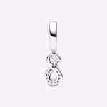 Charm Pendente Infinito Rosa