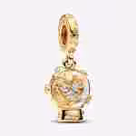 Charm Pendente Palla di Neve con Cuore Charm Pendente Palla di Neve con Cuore